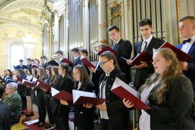 2018.04.15. Zenés áhítat a Nyíregyházi Művészeti Szakgimnázium növendékeivel